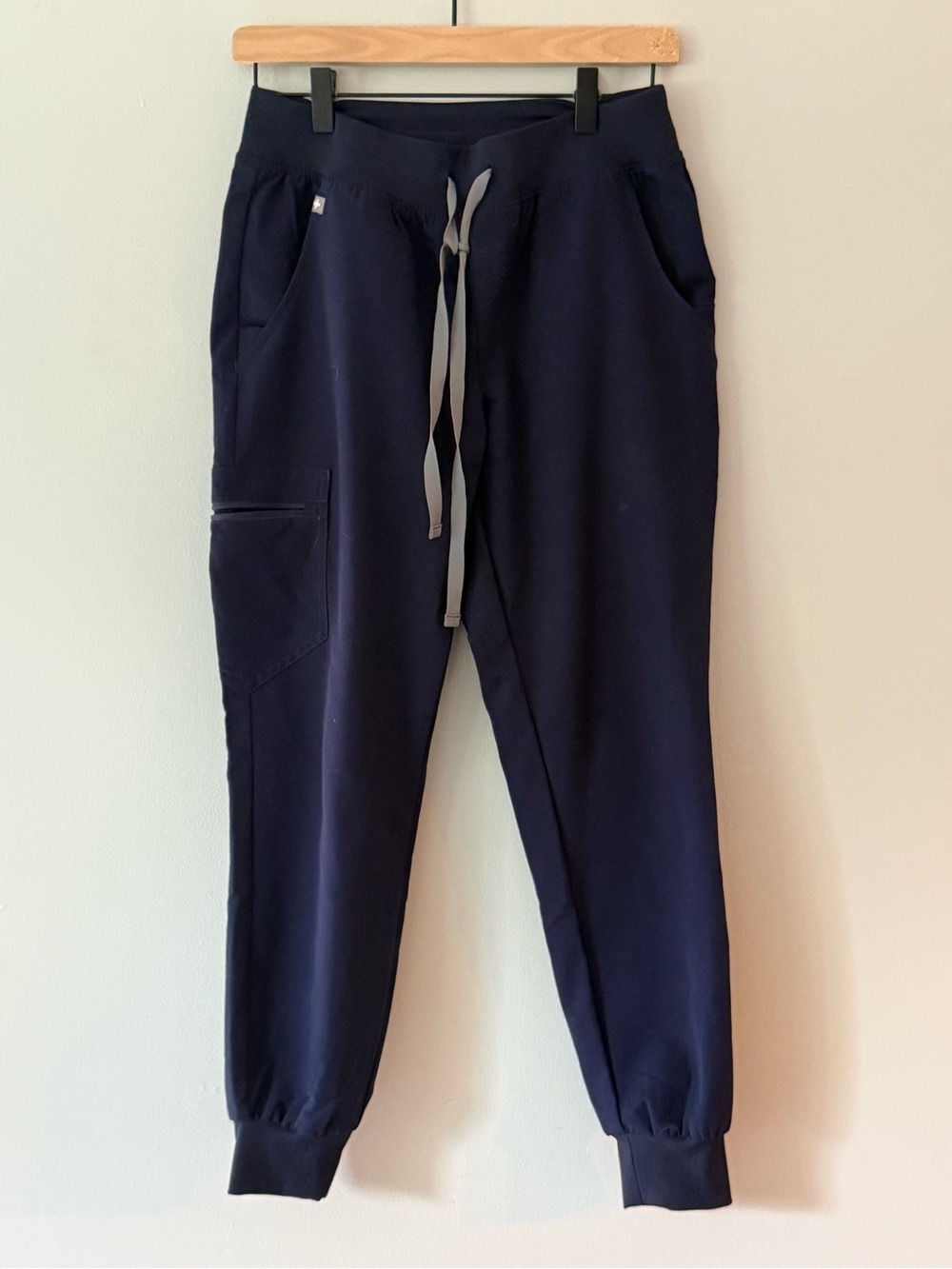 Figs Navy Jogger Pants with Drawstring Waist